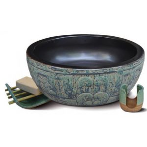 Lavabo Sứ Mỹ Thuật Kanly SU014